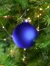 Елочный шар Finery Matt, 8 см, матовый синий