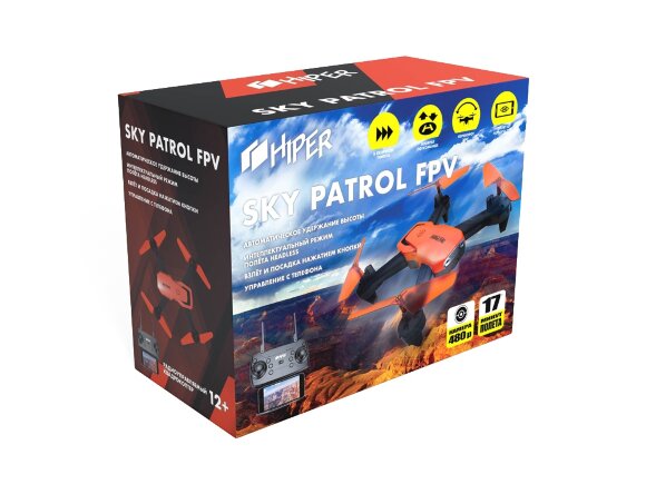 Радиоуправляемый квадрокоптер HIPER  SKY PATROL FPV