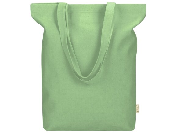 Сумка Fixy из переработанного хлопка с фиксирующей эластичной лентой, зеленое яблоко