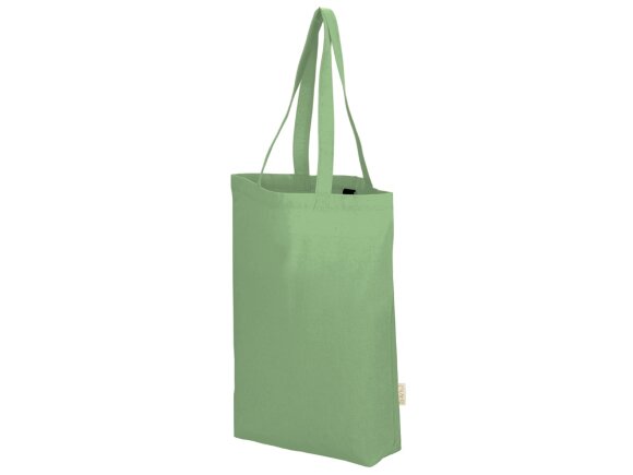 Сумка Fixy из переработанного хлопка с фиксирующей эластичной лентой, зеленое яблоко