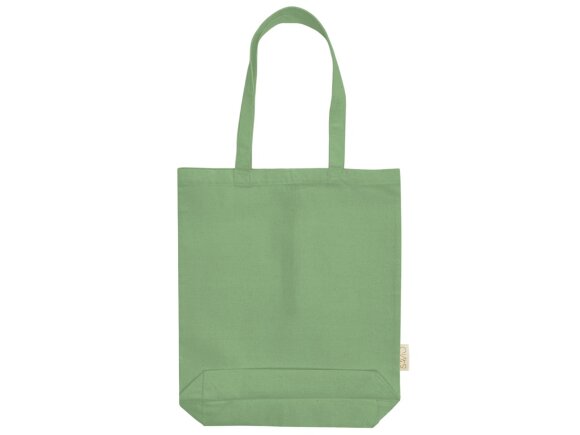 Сумка Fixy из переработанного хлопка с фиксирующей эластичной лентой, зеленое яблоко