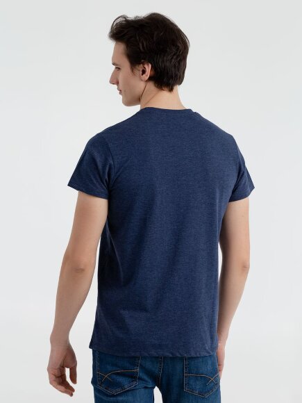 Футболка мужская Regent Fit 150, синий меланж Футболка мужская Regent Fit 150, синий меланж