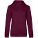 Толстовка с капюшоном женская Queen, бордовая