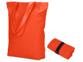 Сумка Fixy из переработанного хлопка с фиксирующей эластичной лентой, оранжевый Сумка Fixy из переработанного хлопка с фиксирующей эластичной лентой, оранжевый