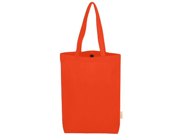 Сумка Fixy из переработанного хлопка с фиксирующей эластичной лентой, оранжевый