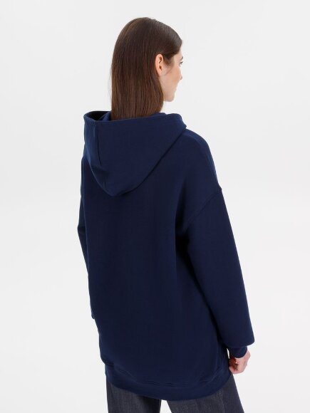 Худи оверсайз унисекс Outshine, темно-синее