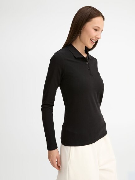 Рубашка поло женская с длинным рукавом Perfect LSL Women, черная