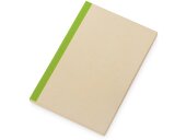 Блокнот А5 из переработанного тростника и RPET Adiantum, 80 листов, гибкая обложка, зеленое яблоко Блокнот А5 из переработанного тростника и RPET Adiantum, 80 листов, гибкая обложка, зеленое яблоко