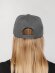 Бейсболка Snapback с прямым козырьком, серая Бейсболка Snapback с прямым козырьком, серая