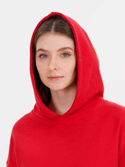 Худи оверсайз унисекс Outshine, красное Худи оверсайз унисекс Outshine, красное