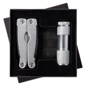 Набор Handmaster: фонарик и мультитул, серебристый Набор Handmaster: фонарик и мультитул, серебристый