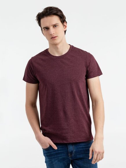 Футболка мужская Regent Fit 150, бордовый меланж Футболка мужская Regent Fit 150, бордовый меланж
