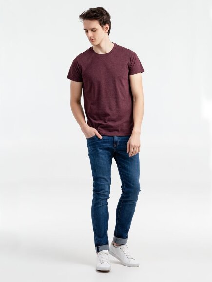Футболка мужская Regent Fit 150, бордовый меланж Футболка мужская Regent Fit 150, бордовый меланж