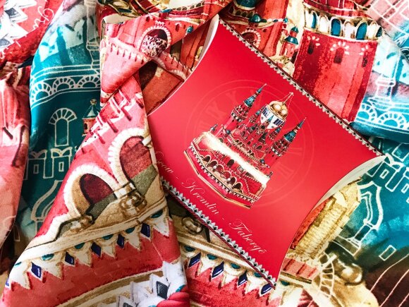 Платок Кремль - Москва - Фаберже Платок Кремль - Москва - Фаберже