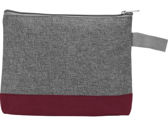 Косметичка двухцветная Trivium, серый/бордовый Косметичка двухцветная Trivium, серый/бордовый
