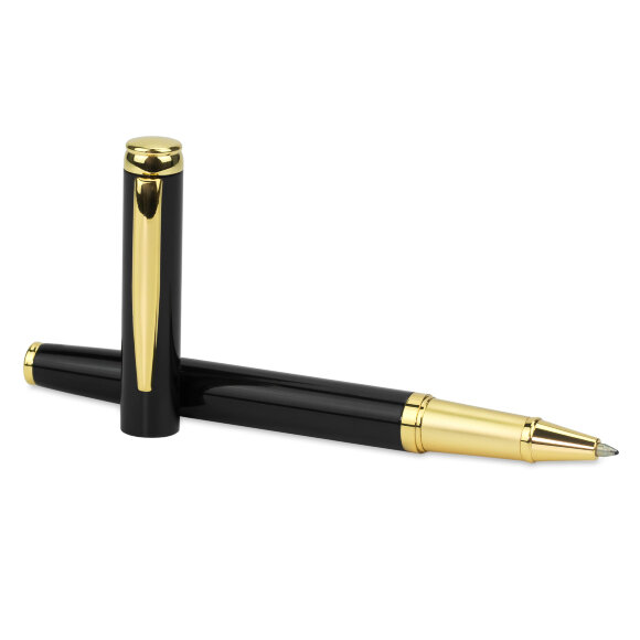 Ручка-роллер Sonata черная/позолота Ручка-роллер Sonata черная/позолота