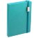 Ежедневник New Factor Metal, бирюзовый
