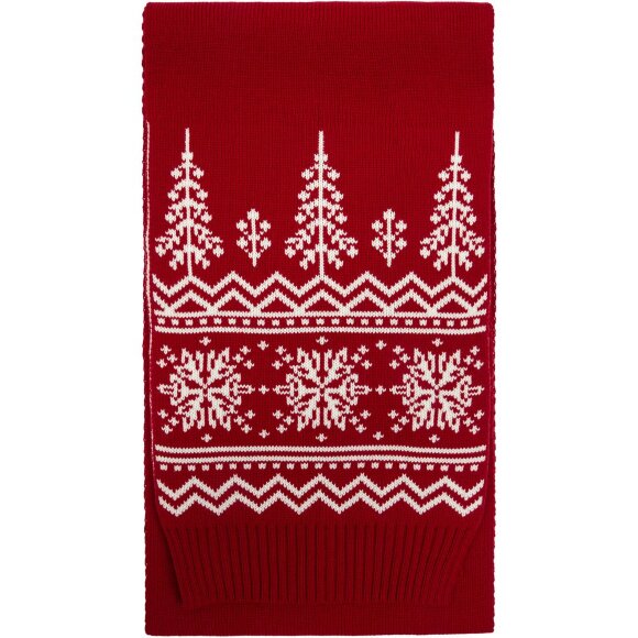 Шарф Elnik, красный с молочно-белым Шарф Elnik, красный с молочно-белым