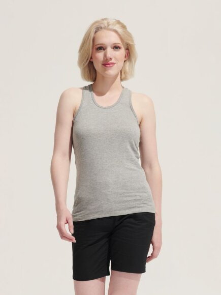 Майка женская Justin Women, белая Майка женская Justin Women, белая