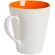 Кружка New Bell матовая, белая с оранжевым Кружка New Bell матовая, белая с оранжевым