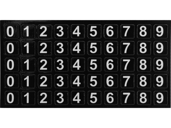 Табличка Tempark с номером телефона для временной парковки, черный Табличка Tempark с номером телефона для временной парковки, черный