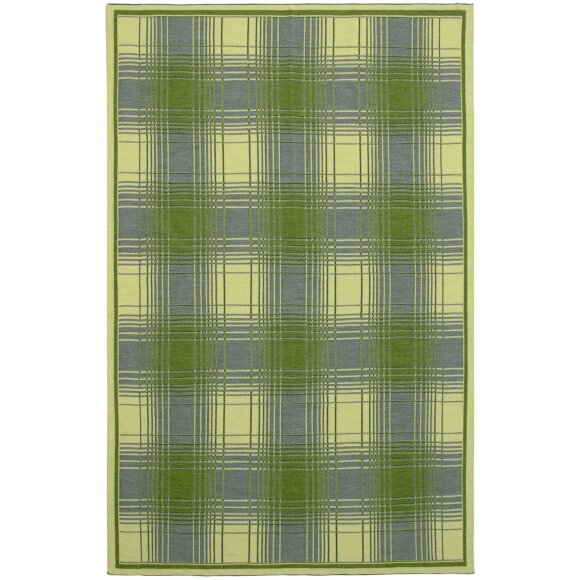 Плед Duotone, зеленый с белым