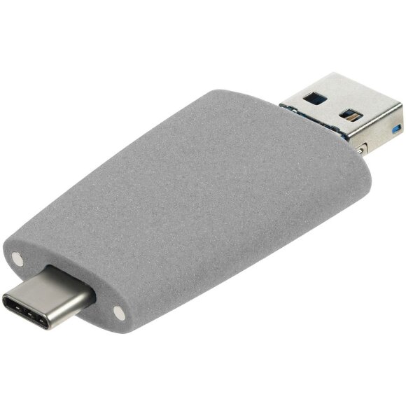 Флешка Pebble Universal, USB 3.0, серая, 64 Гб Флешка Pebble Universal, USB 3.0, серая, 64 Гб