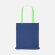 Шопер B3, синий с зелеными ручками