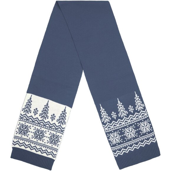 Шарф Elnik, серый с молочно-белым Шарф Elnik, серый с молочно-белым