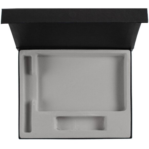 Коробка Doc под блокнот, аккумулятор и ручку, черная Коробка Doc под блокнот, аккумулятор и ручку, черная