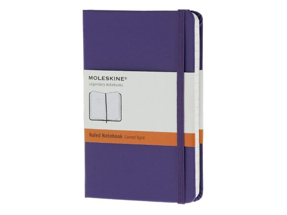 Записная книжка Moleskine Classic (в линейку) в твердой обложке, Pocket (9x14см), фиолетовый Записная книжка Moleskine Classic (в линейку) в твердой обложке, Pocket (9x14см), фиолетовый
