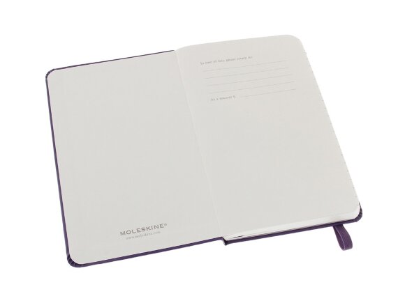 Записная книжка Moleskine Classic (в линейку) в твердой обложке, Pocket (9x14см), фиолетовый Записная книжка Moleskine Classic (в линейку) в твердой обложке, Pocket (9x14см), фиолетовый