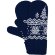Варежки Elnik, синие с молочно-белым Варежки Elnik, синие с молочно-белым