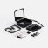 Набор для ухода за гаджетами с беспроводной зарядкой Rules, черный