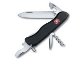 Нож перочинный VICTORINOX Picknicker, 111 мм, 11 функций, с фиксатором лезвия, чёрный Нож перочинный VICTORINOX Picknicker, 111 мм, 11 функций, с фиксатором лезвия, чёрный