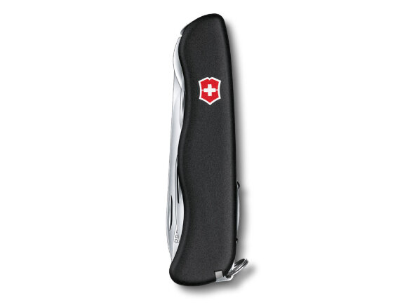 Нож перочинный VICTORINOX Picknicker, 111 мм, 11 функций, с фиксатором лезвия, чёрный Нож перочинный VICTORINOX Picknicker, 111 мм, 11 функций, с фиксатором лезвия, чёрный