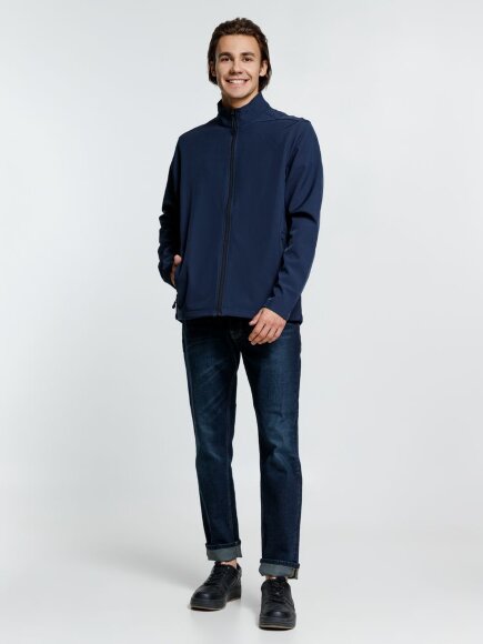 Куртка софтшелл мужская Race Men, темно-синяя