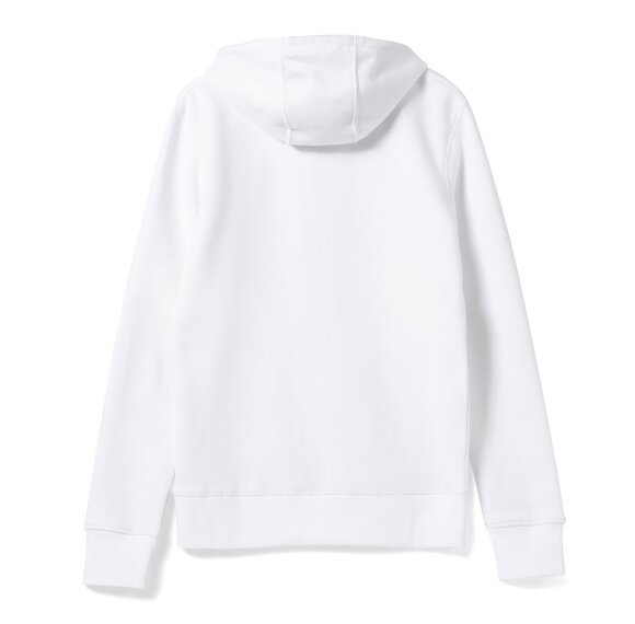 Толстовка на молнии с капюшоном унисекс King, белая Толстовка на молнии с капюшоном унисекс King, белая