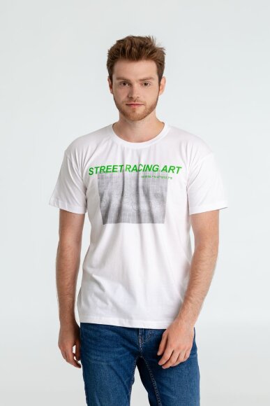 Футболка Street Racing Art, белая Футболка Street Racing Art, белая