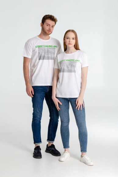 Футболка Street Racing Art, белая Футболка Street Racing Art, белая