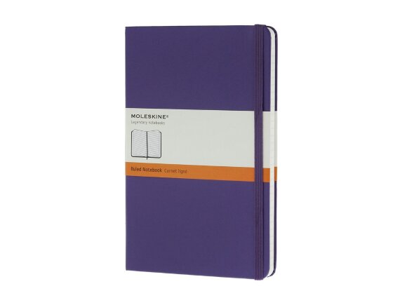 Записная книжка Moleskine Classic (в линейку) в твердой обложке, Large (13х21см), фиолетовый Записная книжка Moleskine Classic (в линейку) в твердой обложке, Large (13х21см), фиолетовый