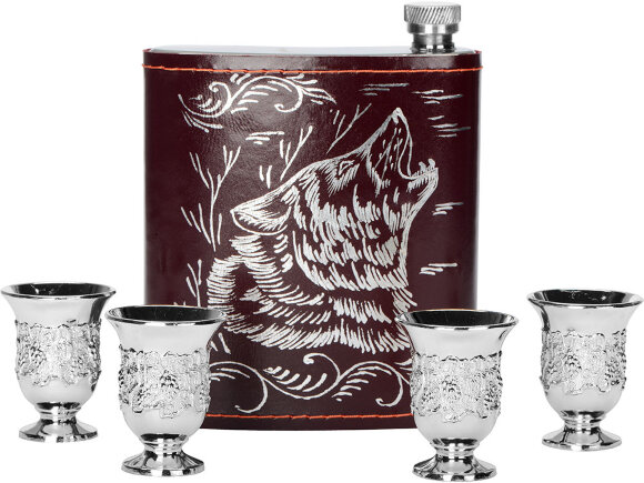 Набор Подарочный, бордовый/серебристый Набор Подарочный, бордовый/серебристый