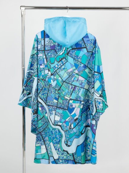 Дождевик-пончо AquaStop взрослый на заказ, разноцветный, единый размер