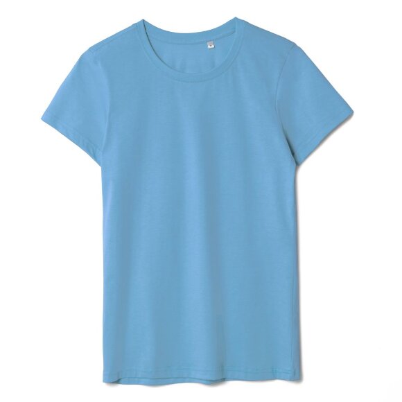 Футболка женская T-bolka Lady, голубая Футболка женская T-bolka Lady, голубая