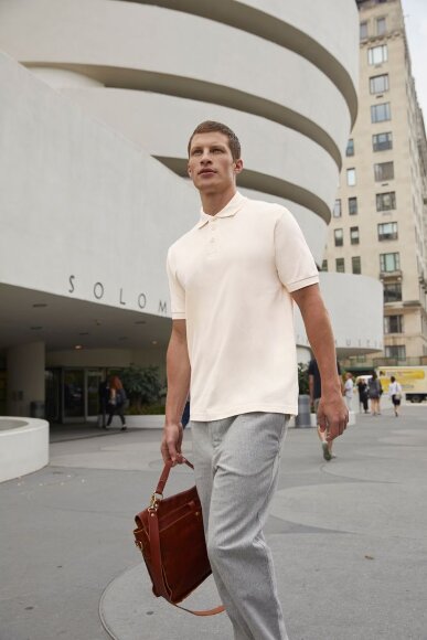 Рубашка поло Heavymill ярко-синяя Рубашка поло Heavymill ярко-синяя