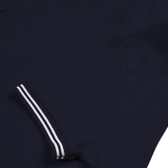 Рубашка поло женская Virma Stripes Lady, темно-синяя Рубашка поло женская Virma Stripes Lady, темно-синяя