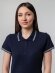 Рубашка поло женская Virma Stripes Lady, темно-синяя Рубашка поло женская Virma Stripes Lady, темно-синяя