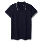 Рубашка поло женская Virma Stripes Lady, темно-синяя Рубашка поло женская Virma Stripes Lady, темно-синяя