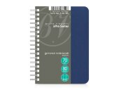 Бизнес - блокнот А6 (99 х 139 мм.) Офис-Лайн 80 л., синий