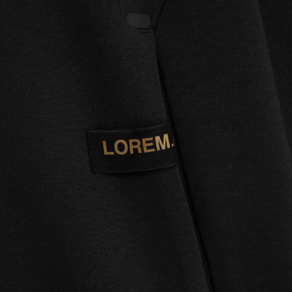 Лейбл тканевый Epsilon, S, черный